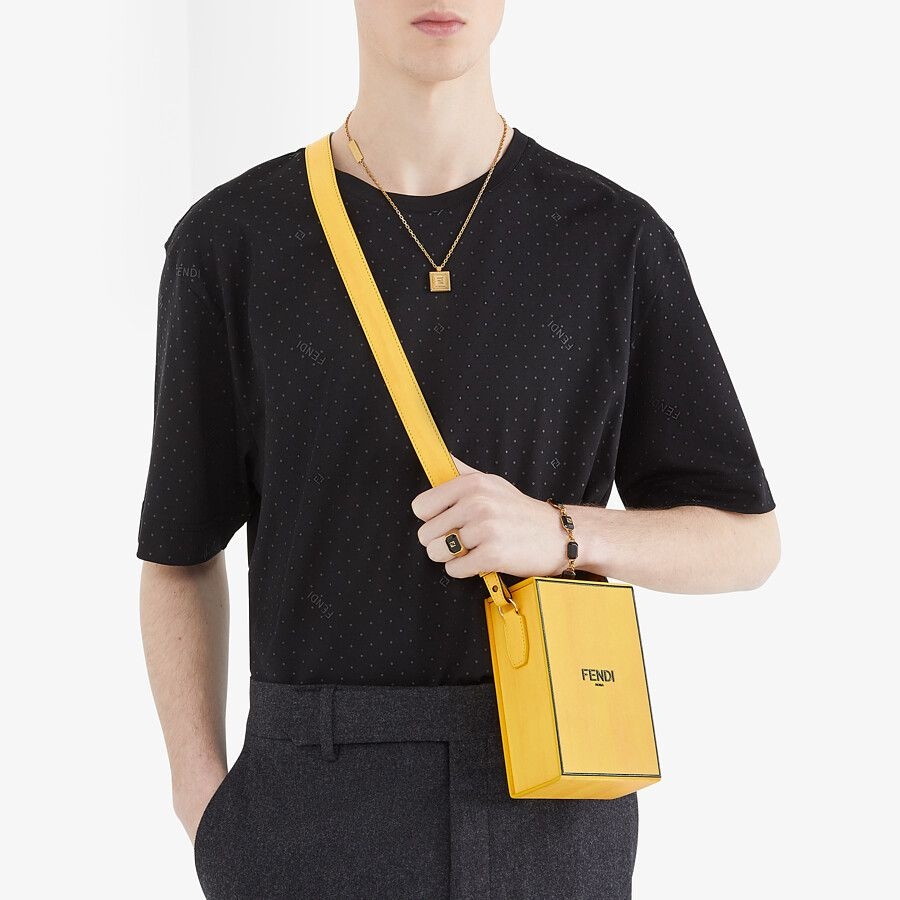 Yellow leather bag - 6