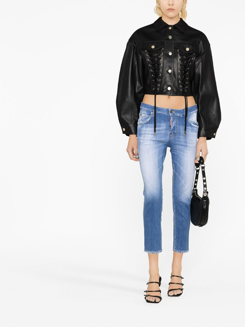 Jennifer low-rise cropped jeans - 2