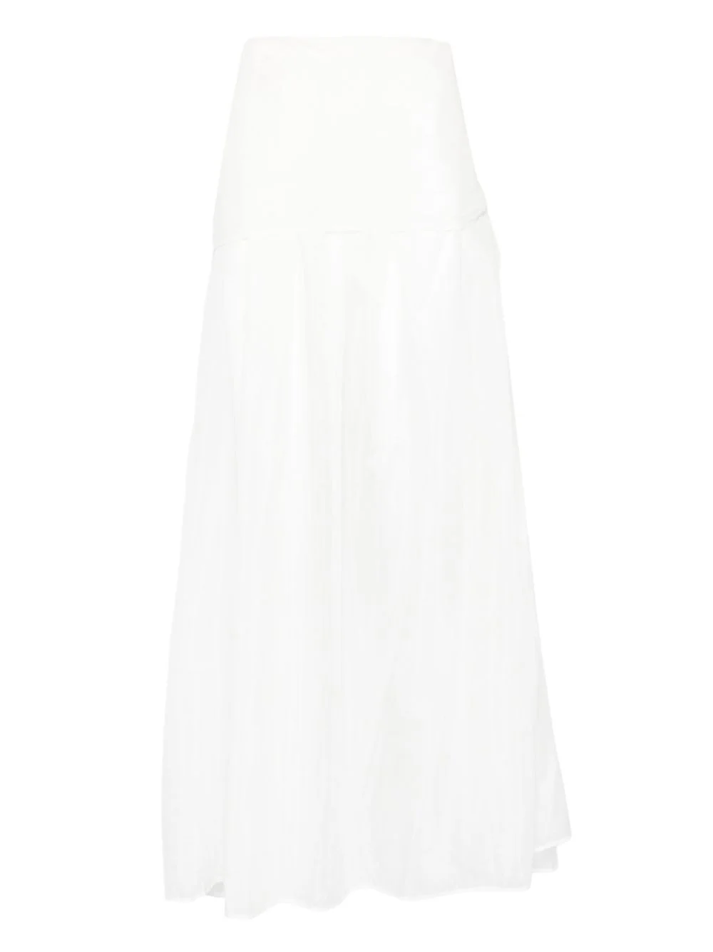 silk-voile pleated skirt - 1