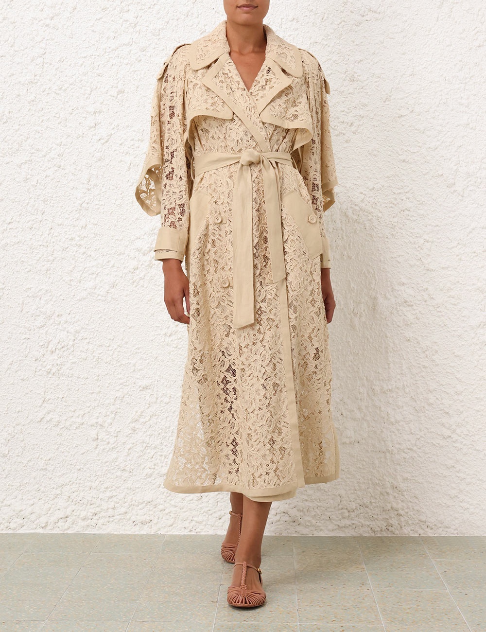 NATURA LACE TRENCH DRESS - 2