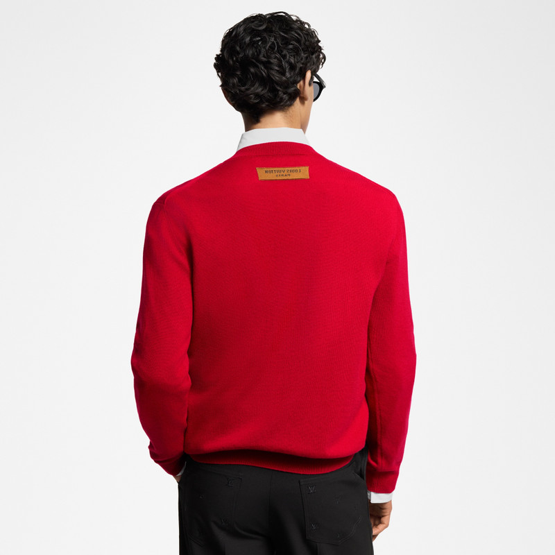 LV Embossed Cashmere Crewneck 5