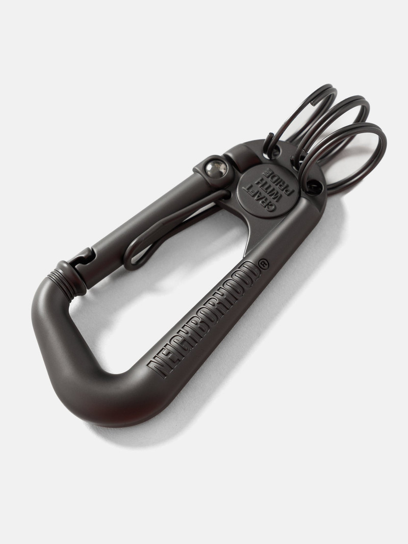 NEIGHBORHOOD Carabiner Keyholder Black outlook