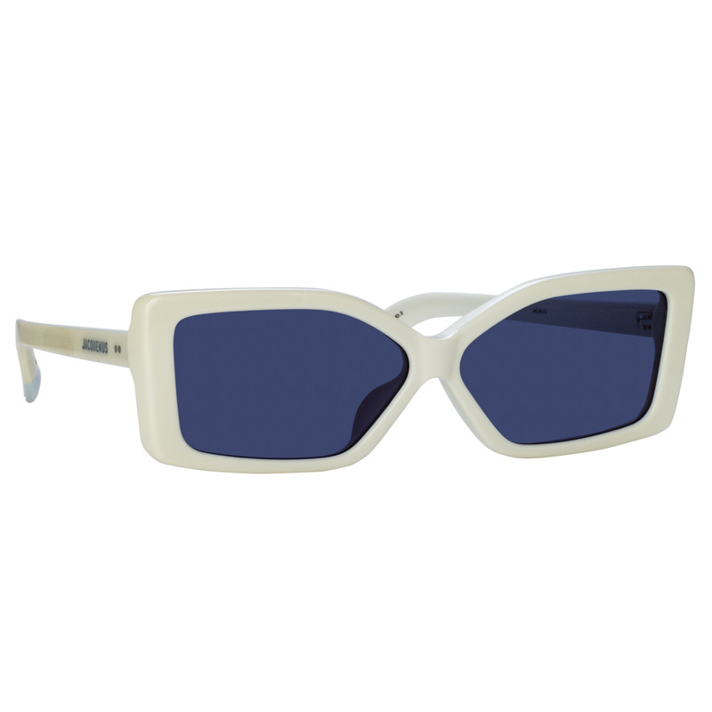 Spiaggia Angular Sunglasses in White 3