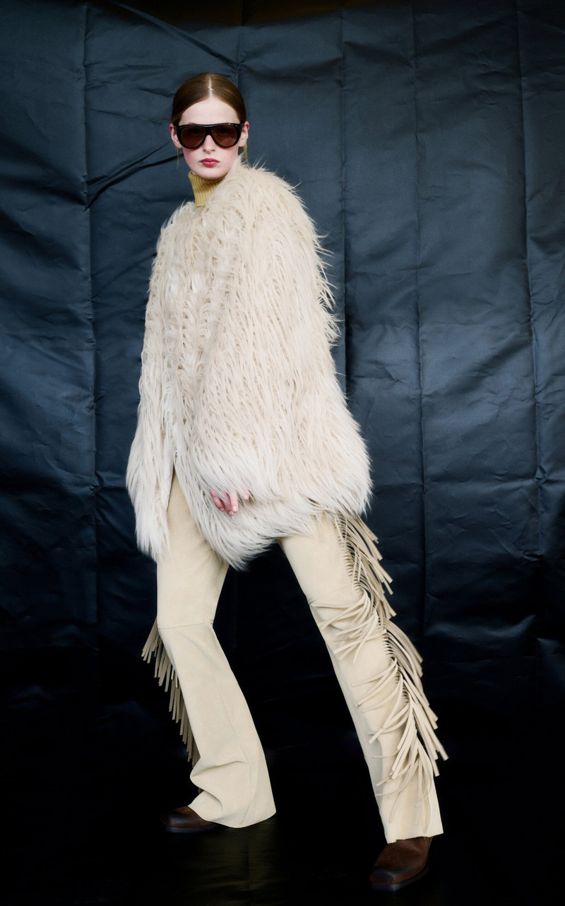 GOLDBERGH Elia Vegan Fur Coat neutral outlook