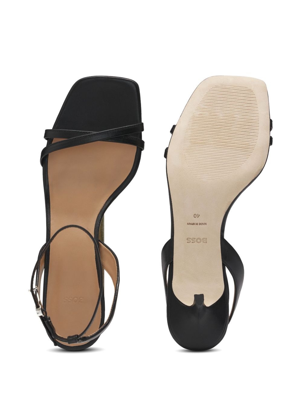 strappy leather sandals - 4