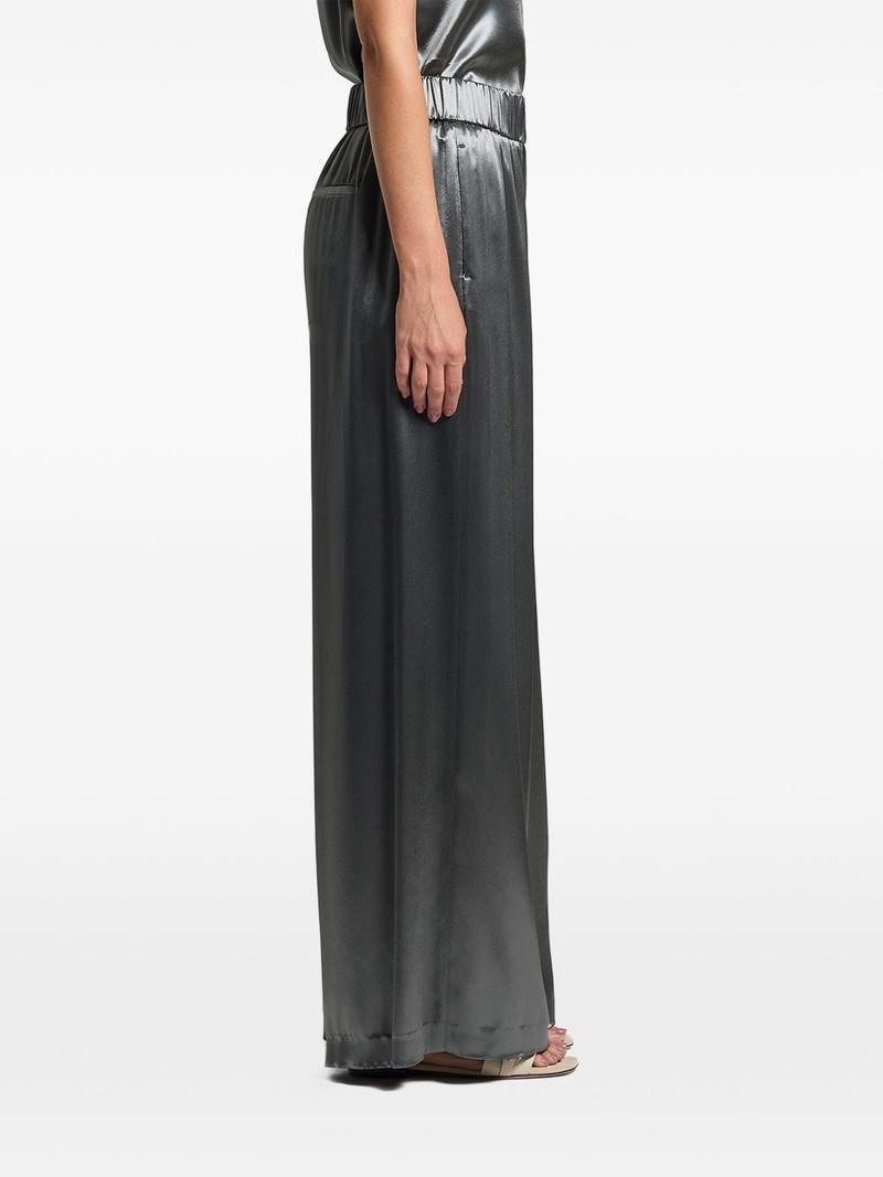 PESERICO fluid satin trousers outlook
