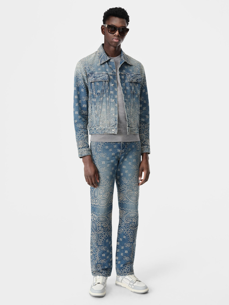 AMIRI BANDANA JACQUARD STRAIGHT JEAN outlook