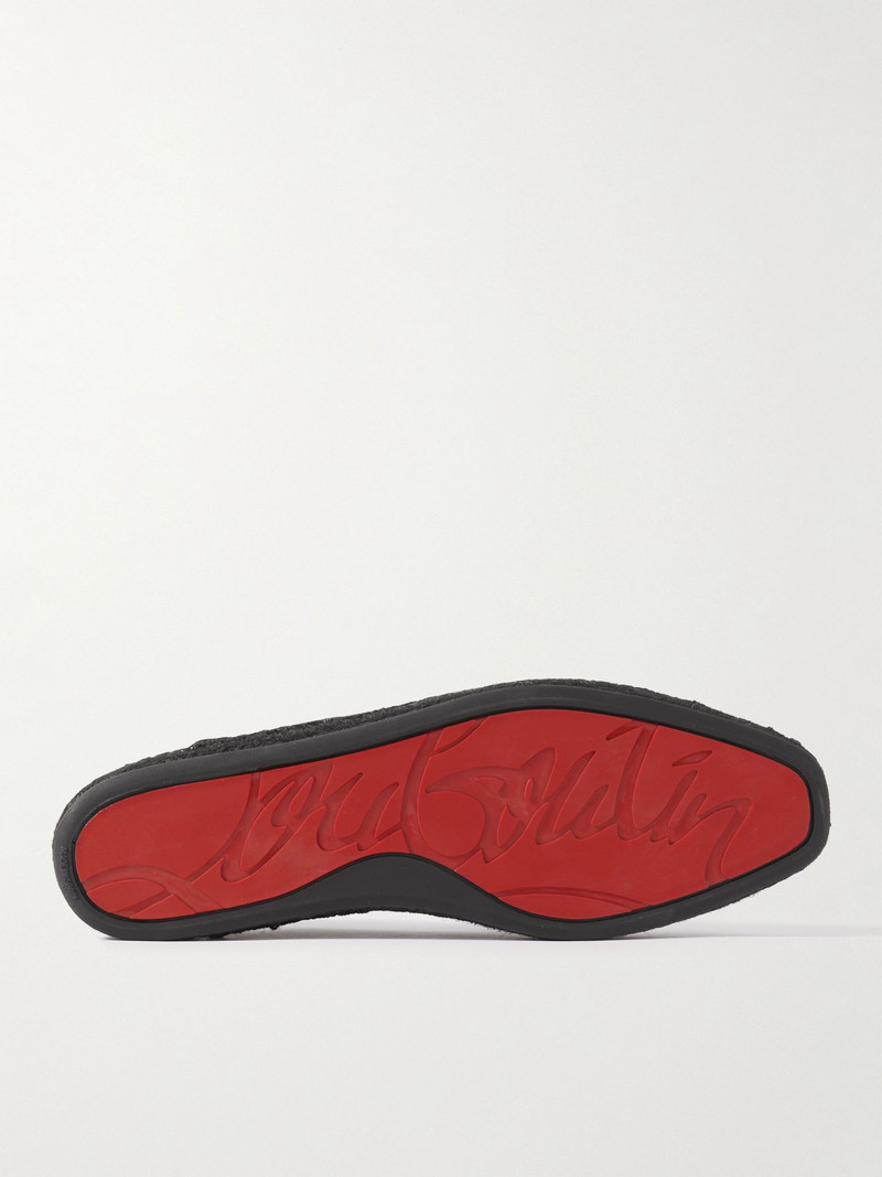 Varsi Espadon Collapsible-Heel Logo-Jacquard Canvas and Leather Espadrilles Black 3