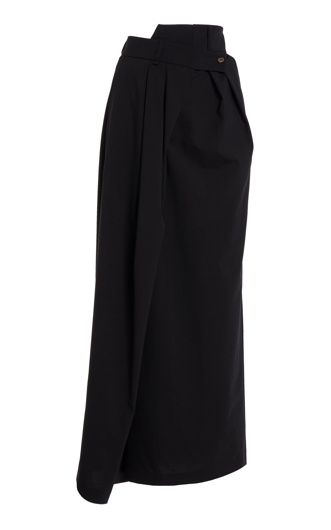DECONSTRUCTED TROUSERS SKIRT BLACK - 1