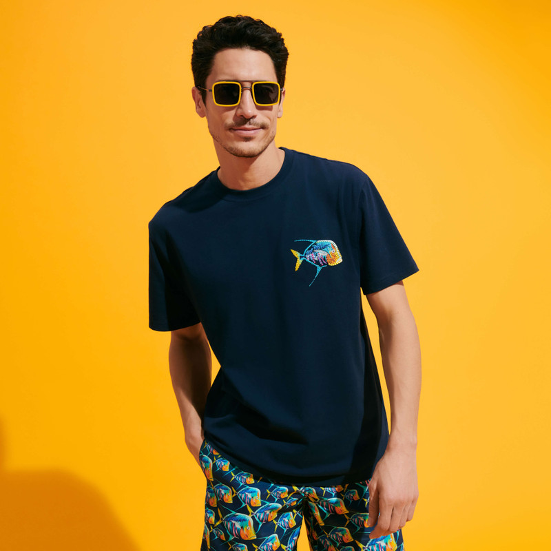 Men Organic Cotton T-shirt Piranhas 6