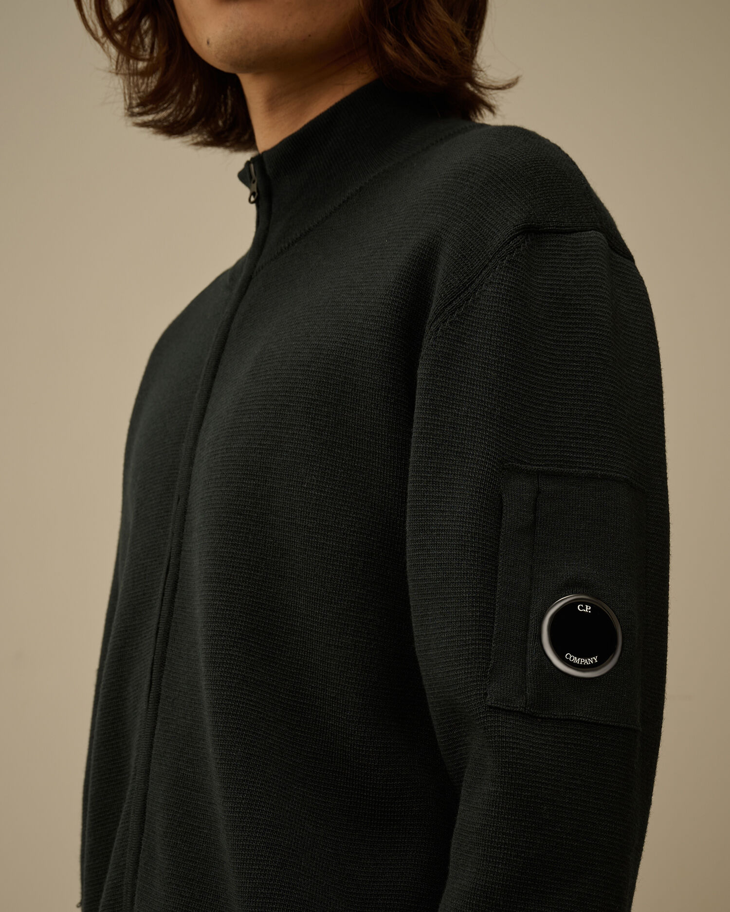 Re-Wool Full Zip Lens Cardigan - 5