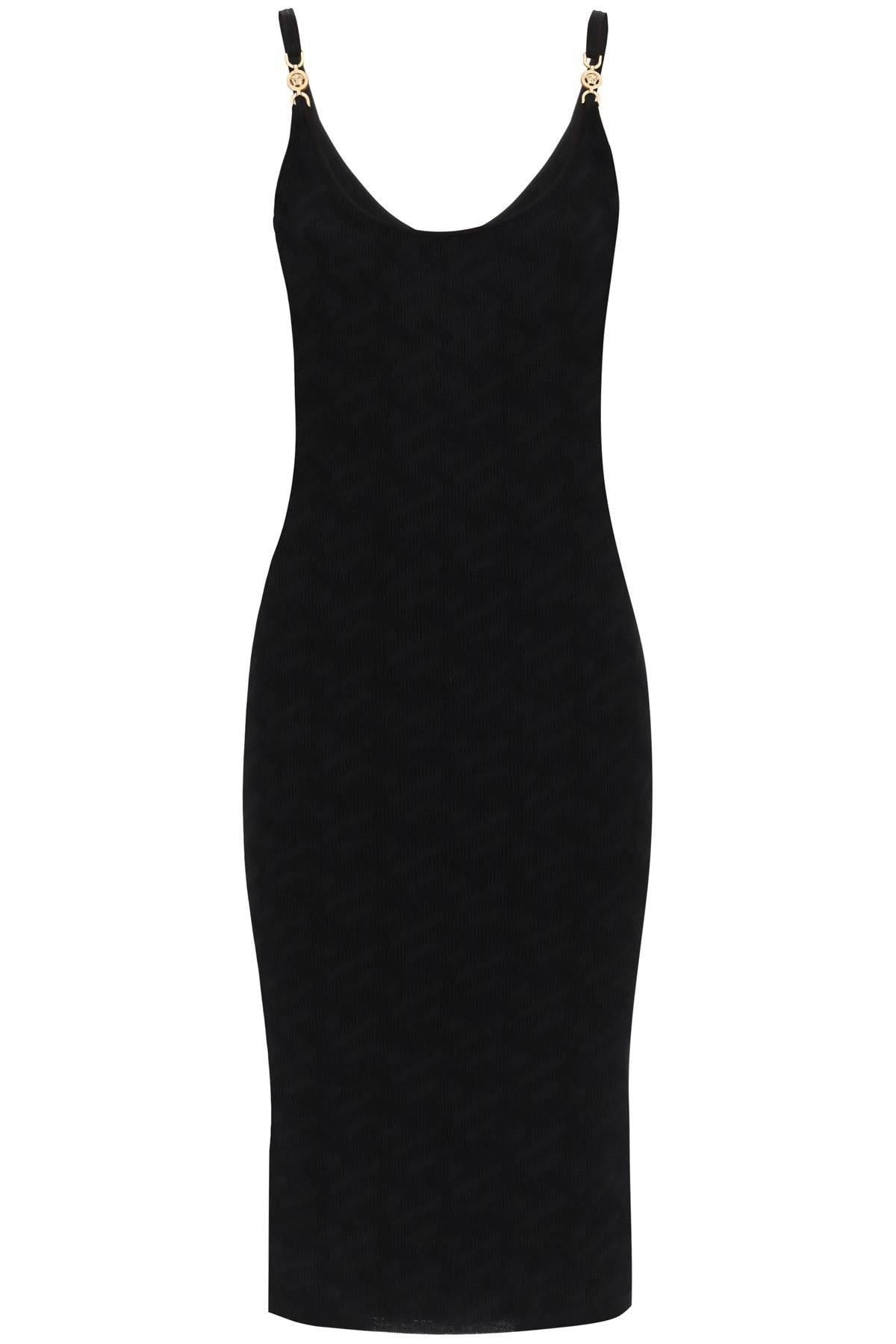 Versace Monogram Knit Mini Dress - 1