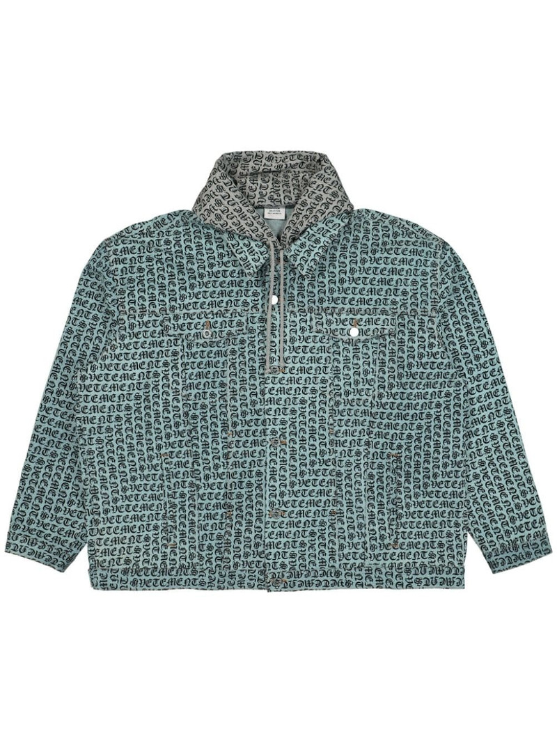 monogram-print jacket 1