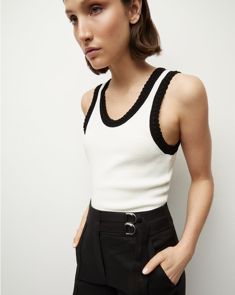 VERONICA BEARD SANDRA RIBBED TANK outlook