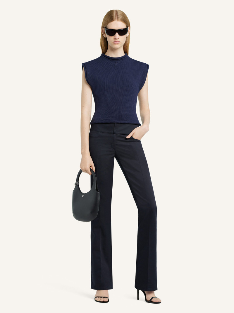 courrèges CROPPED SLEEVELES SWEATER outlook