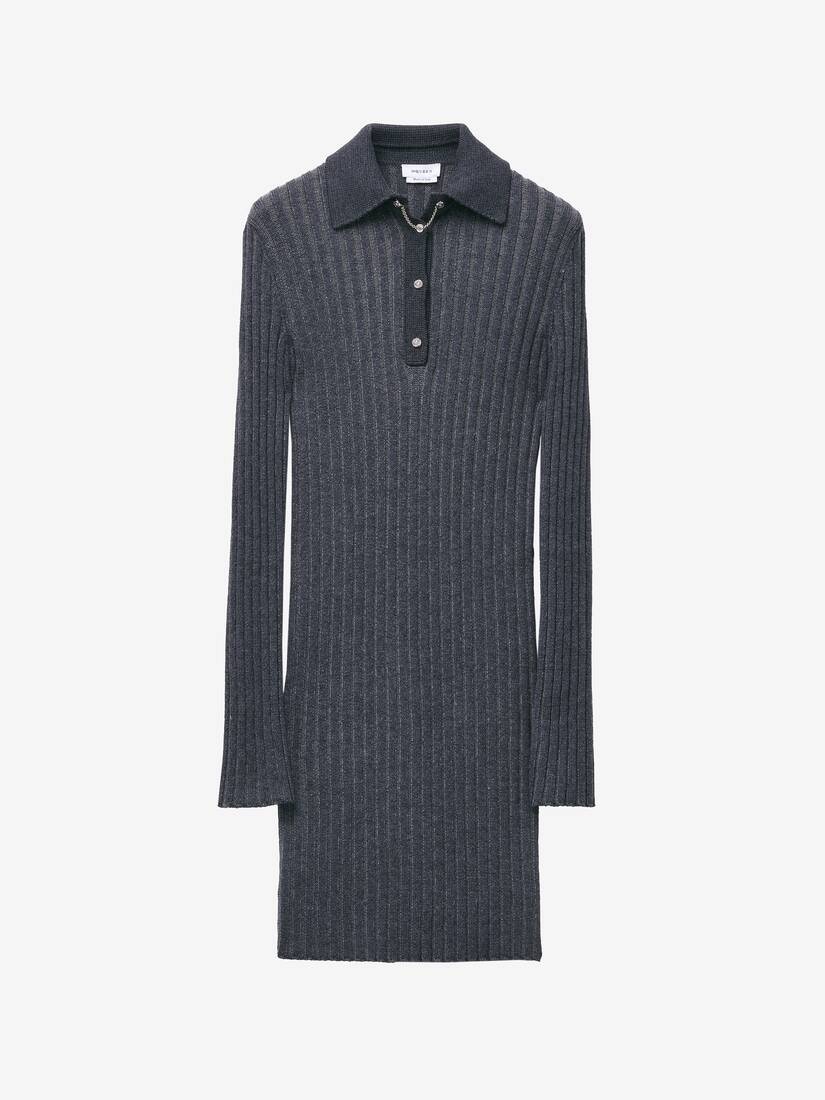 Rib Knit Mini Dress - 1