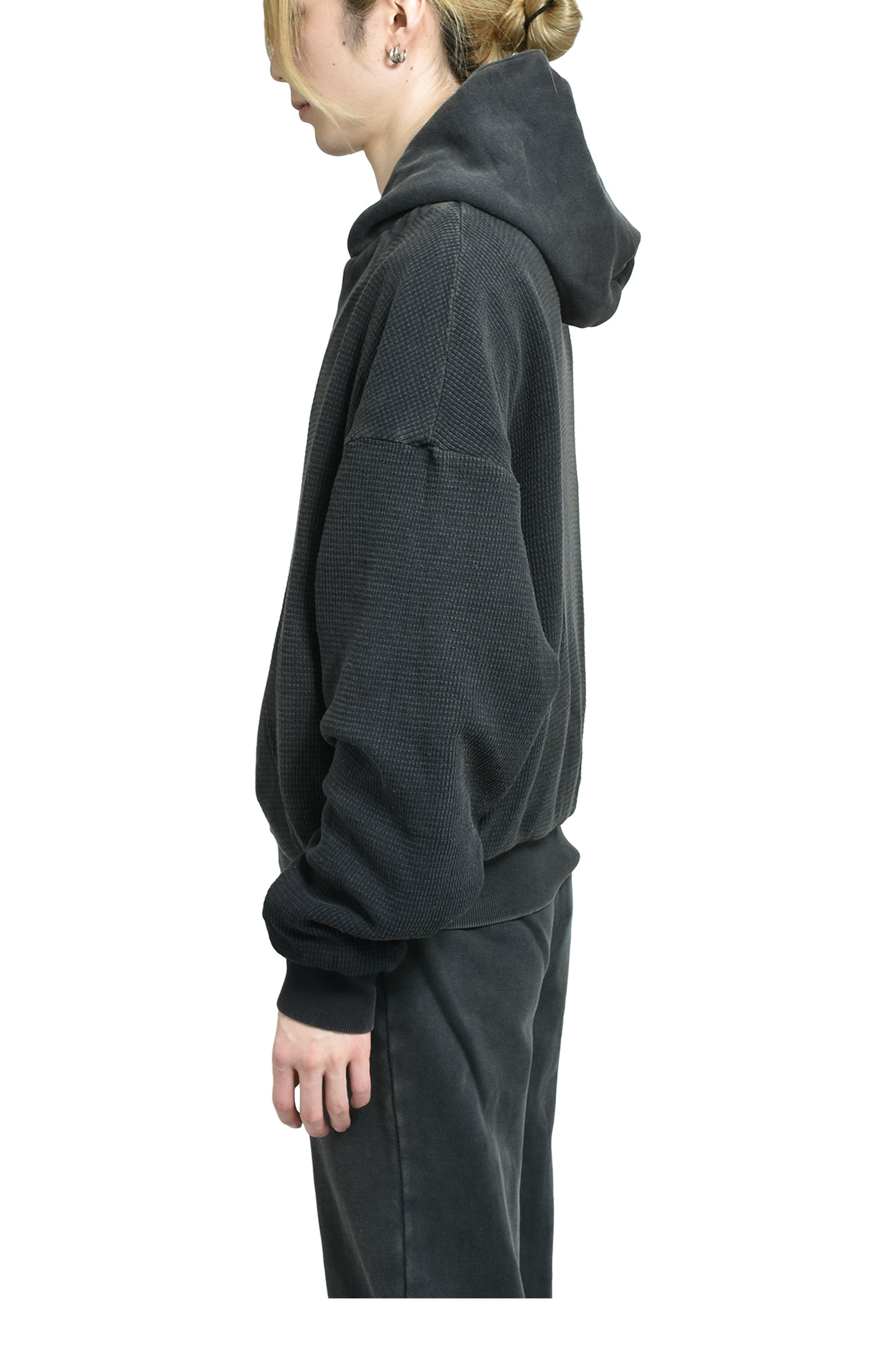 THERMAL HOOD / WASHED BLK - 8