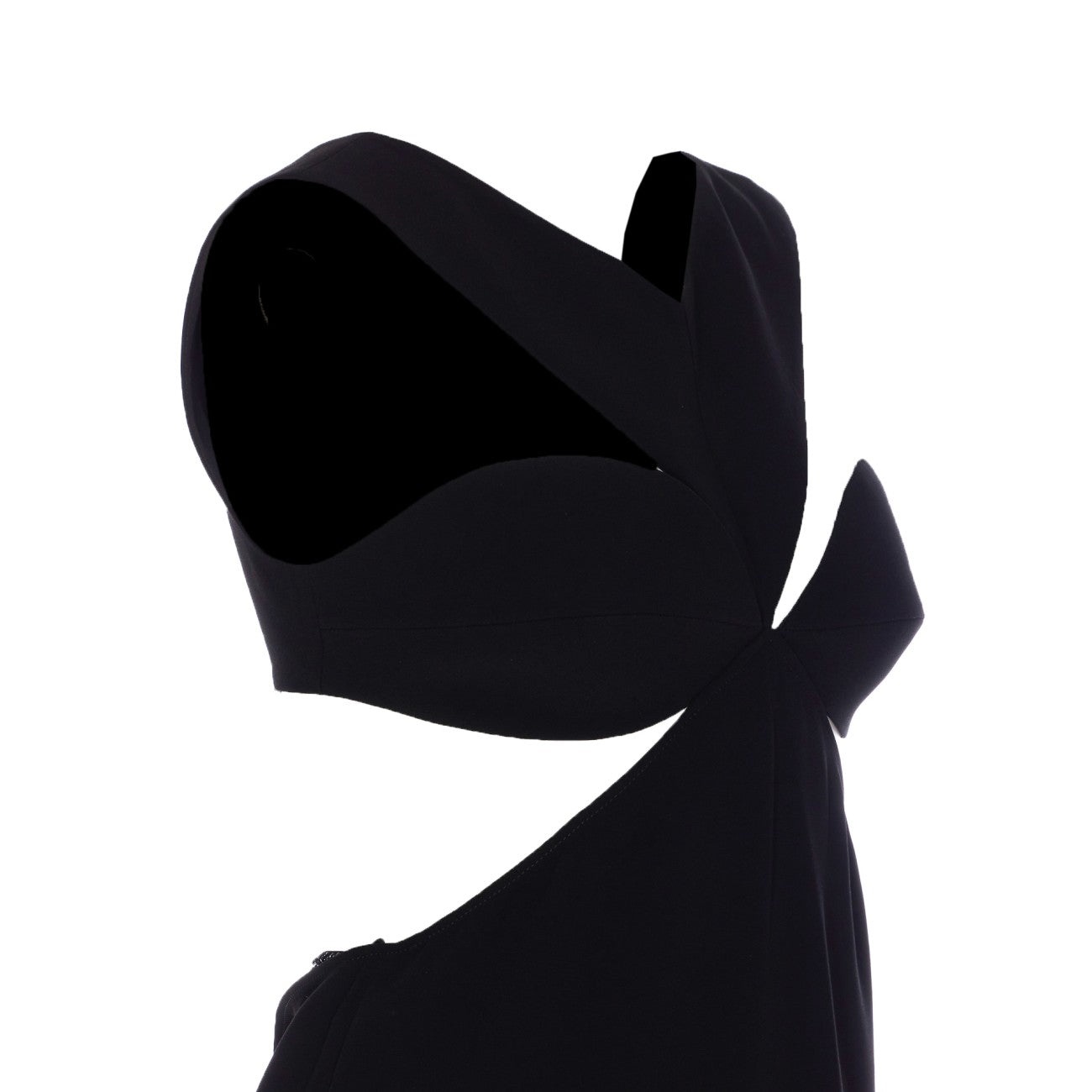 Givenchy Women Cut-Out Satin Dress In Crepe Satin With Rhinestone Detail - 3