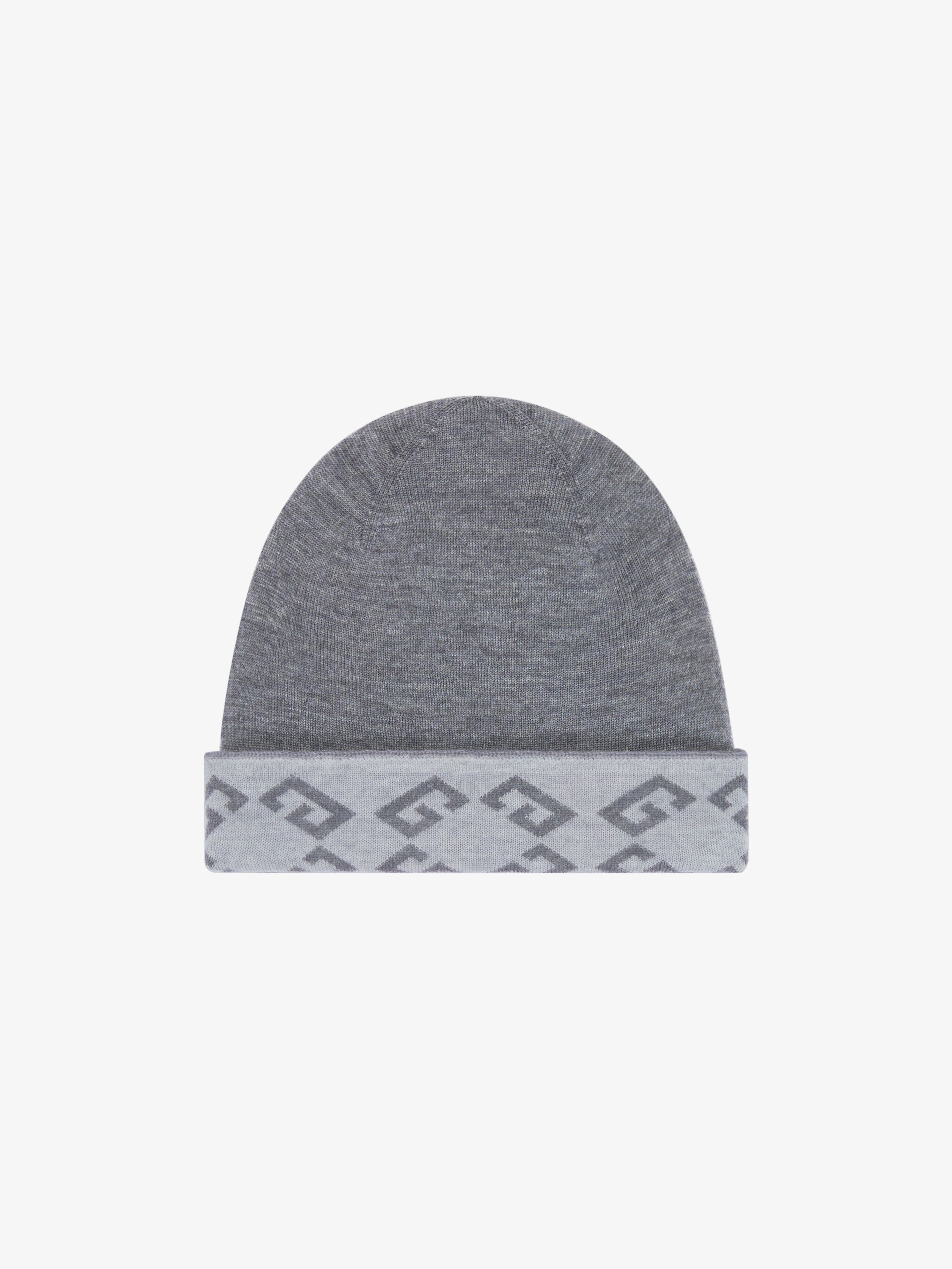 GIVENCHY MONOGRAM 72 DOUBLE SIDED BEANIE IN WOOL - 1