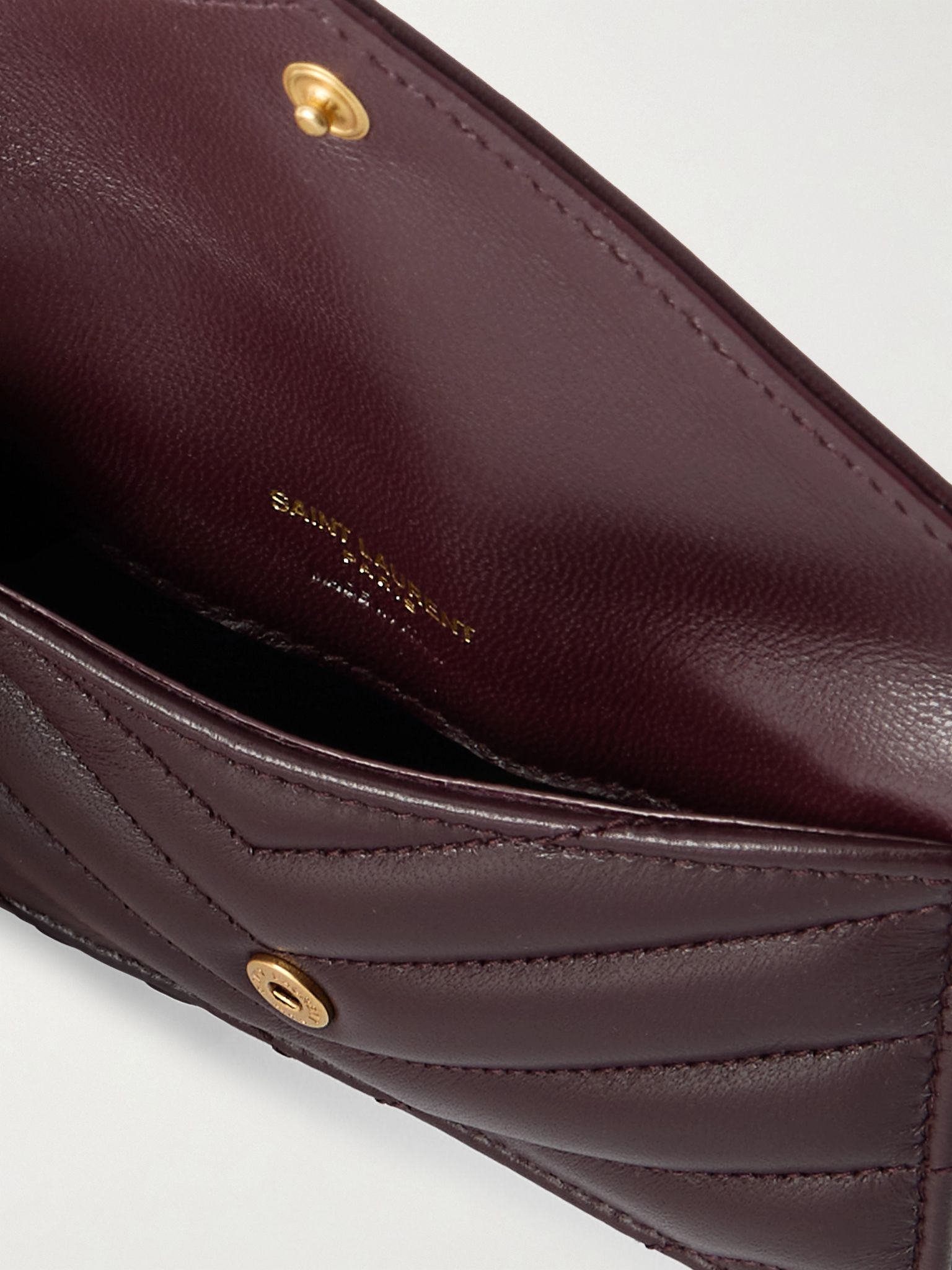 Cassandre matelassé leather wallet Red - 5