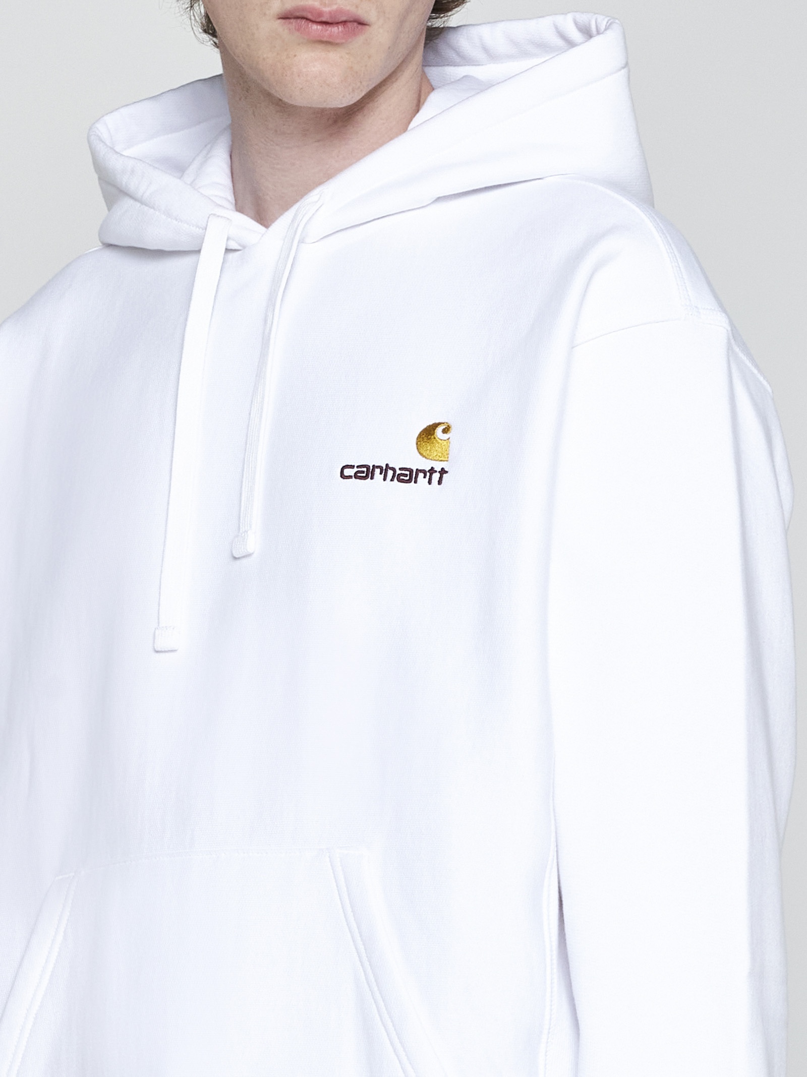 Logo cotton-blend hoodie - 4
