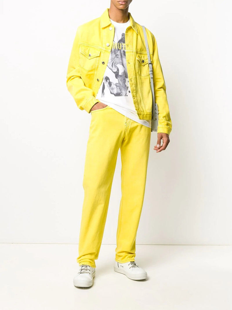 Helmut Lang logo print short-sleeved T-shirt outlook