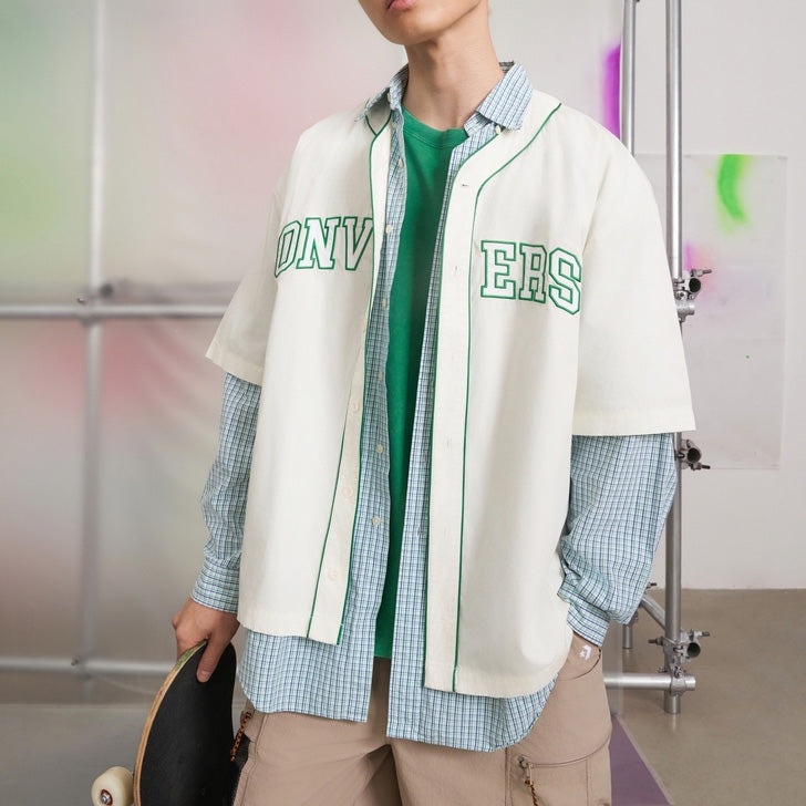 Converse Baseball Jersey Shirt 'White' 10027220-A01 - 4