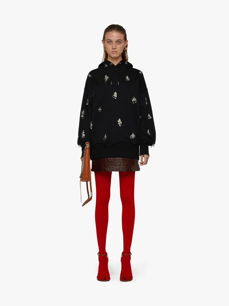 Givenchy SMALL CUT OUT BAG IN CROCODILE EFFECT LEATHER WITH CHAIN outlook