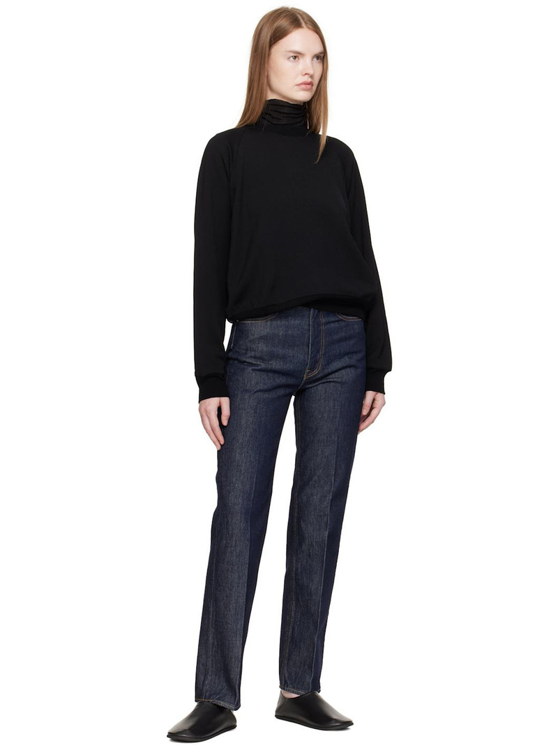 AURALEE Black Light Wool Pullover Sweatshirt outlook