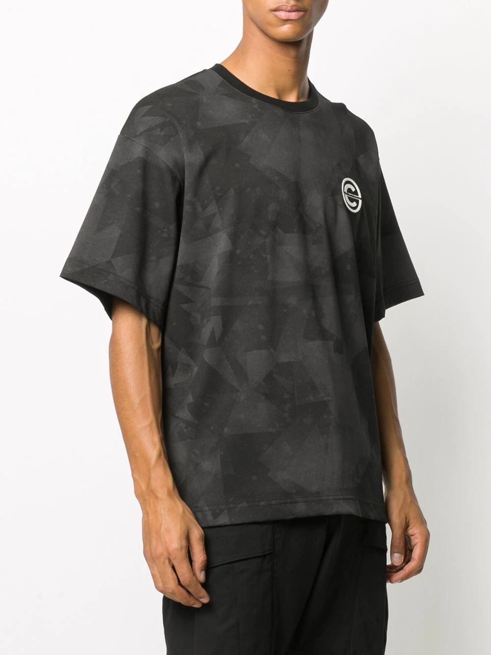 logo camouflage print T-shirt - 3