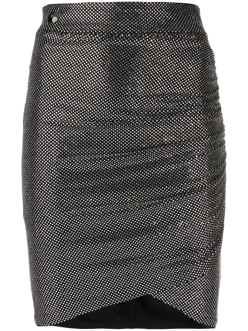 embellished fitted mini skirt - 1