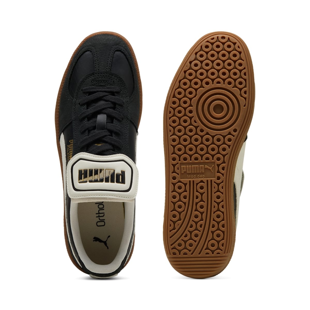 PUMA Palermo Premium 'Black White Gum' 401744-02 - 4