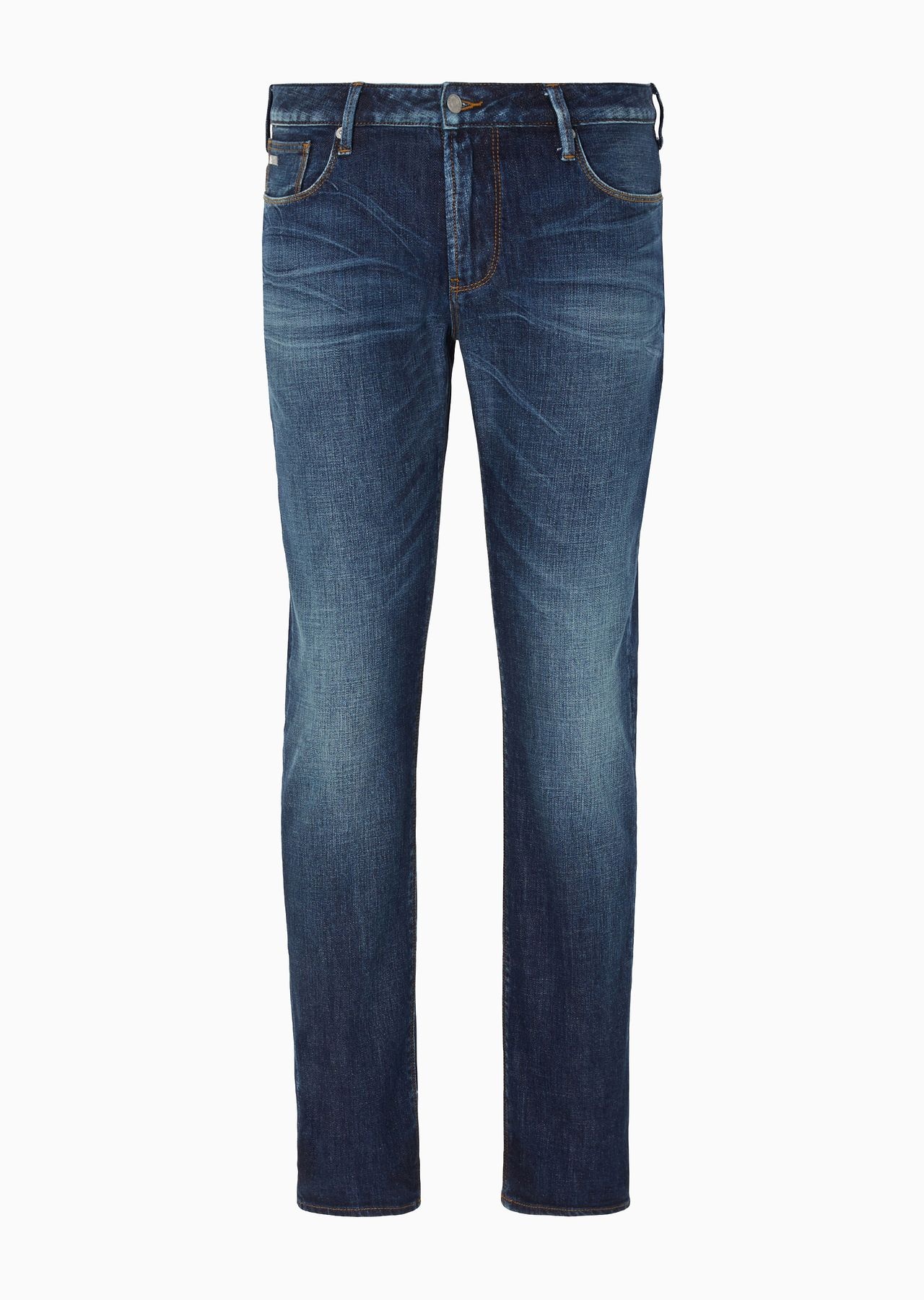 J06 slim-fit, bleached-effect comfort-denim jeans - 1