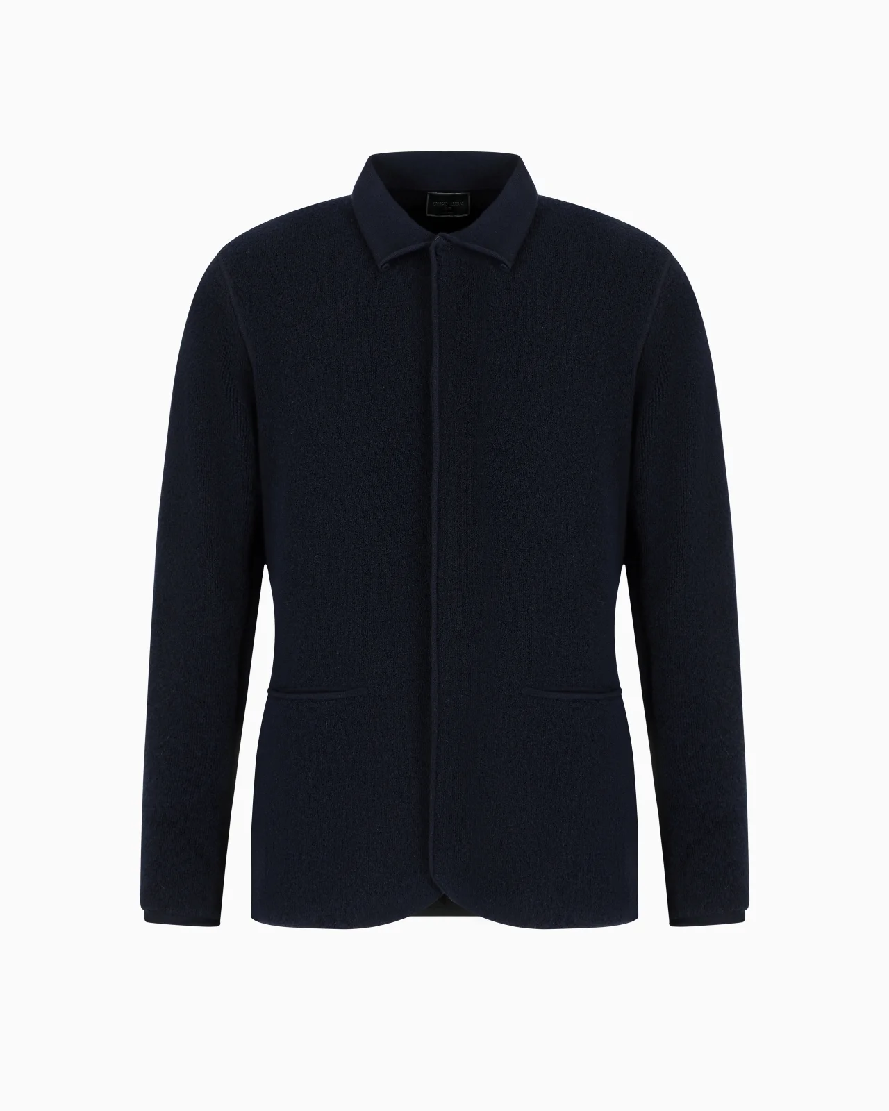 Icon single-breasted jacket in loop-stitch cashmere - 1