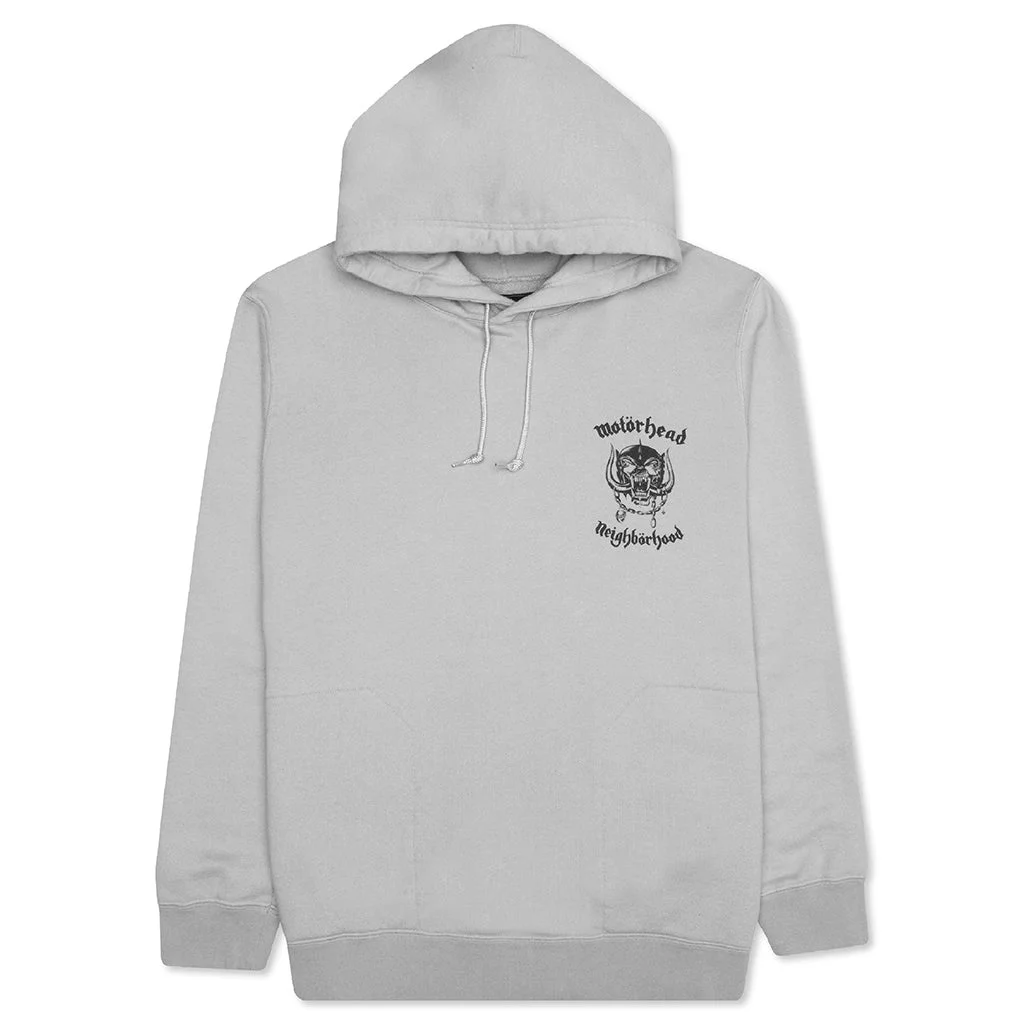 NEIGHBORHOOD X MOTOR HEAD L/S C-HOODIE - GREY - 1
