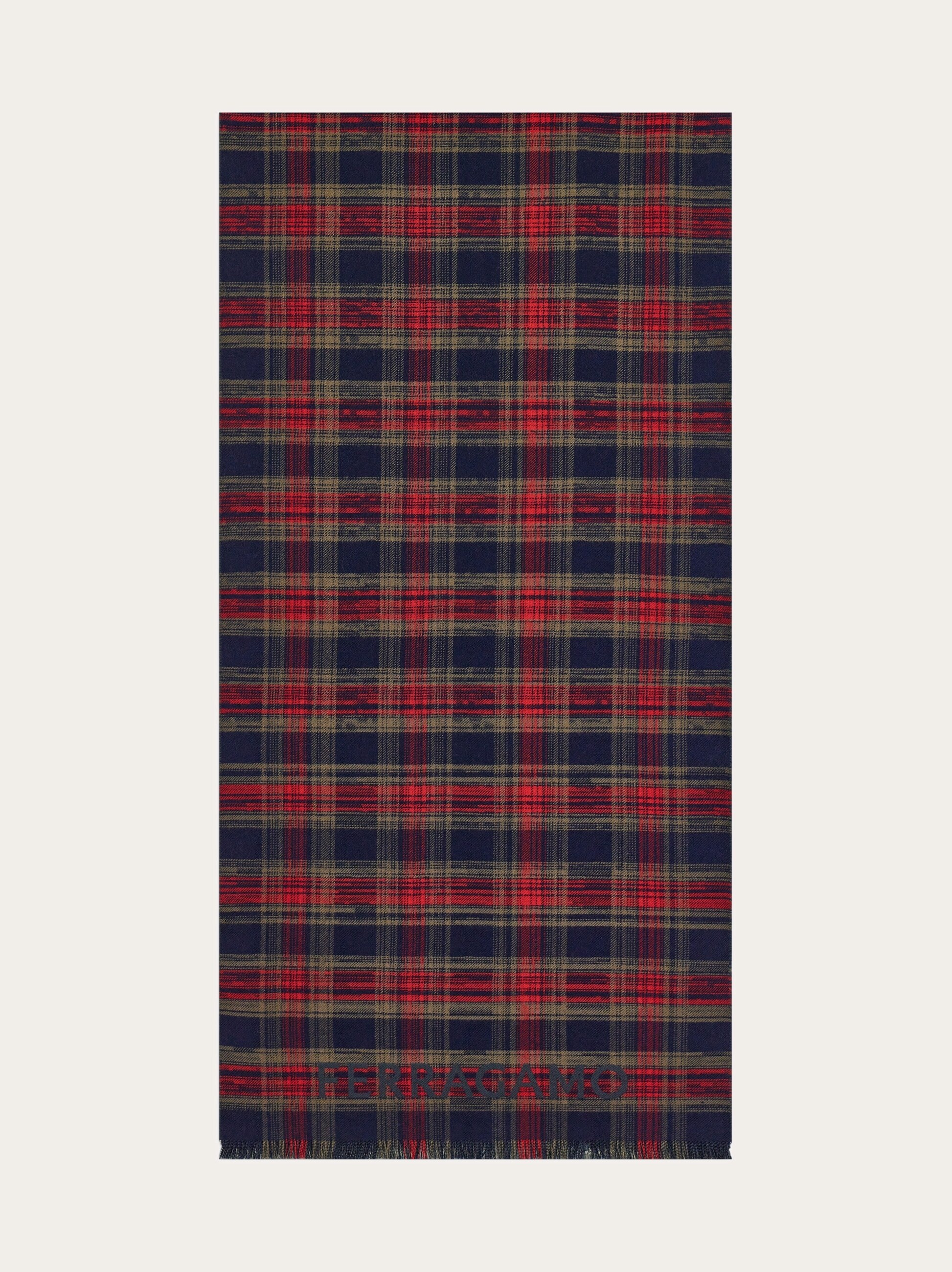 Tartan wool scarf - 5