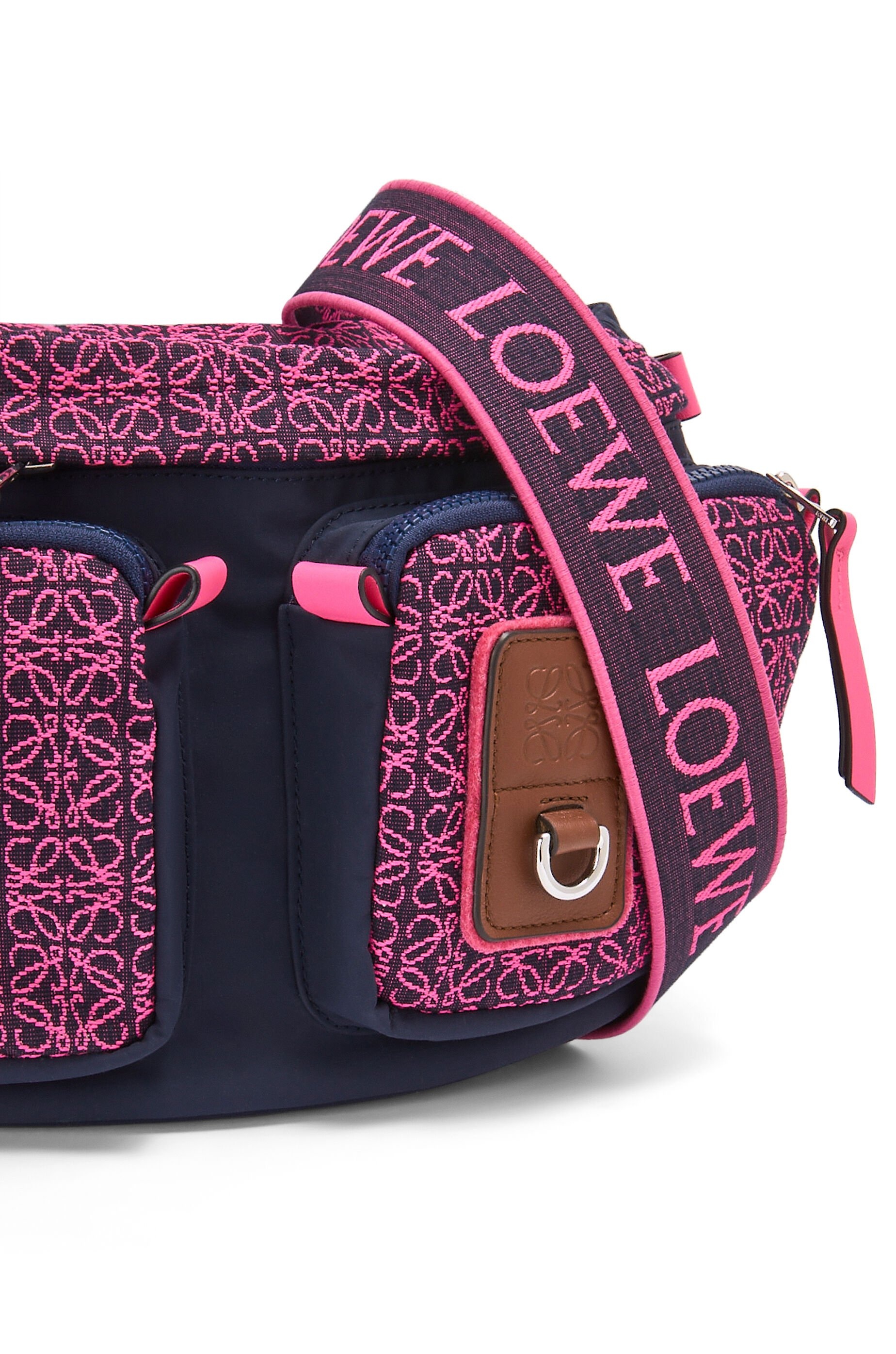 Large bumbag in Anagram jacquard and nylon - 4