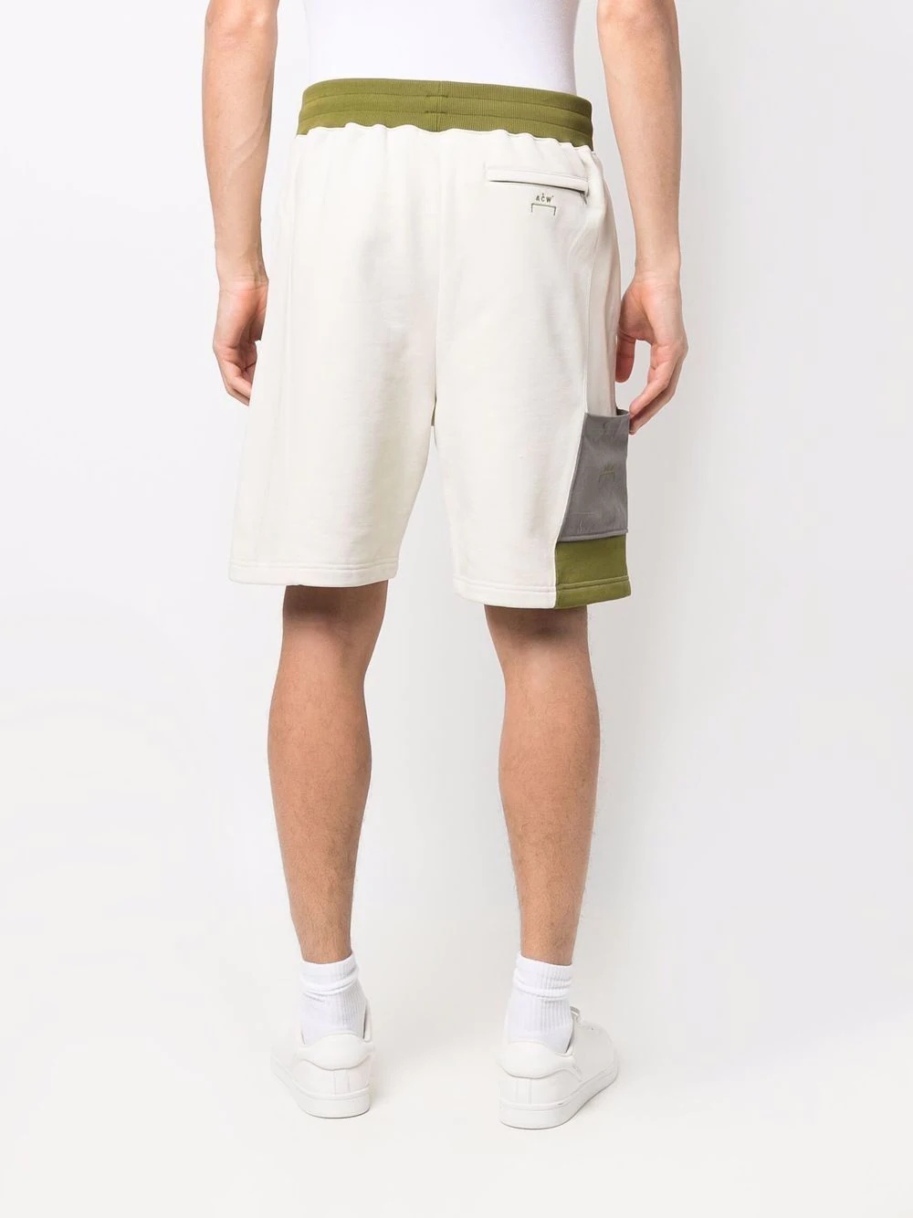 two-tone panel shorts - 4