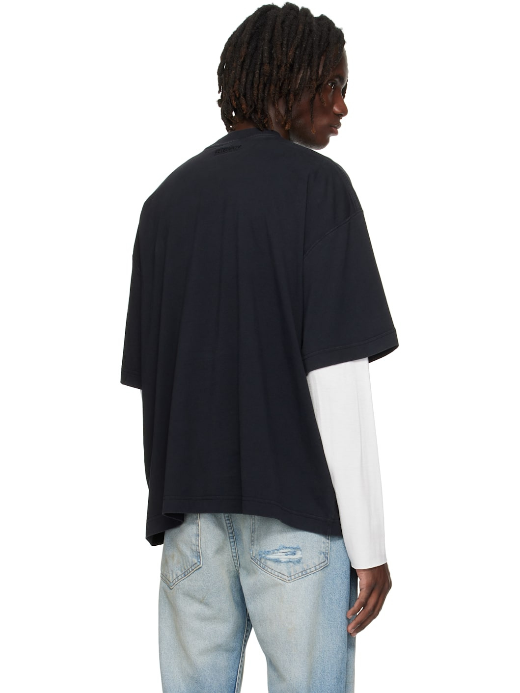 Black 'DVD' Regular T-shirt - 3