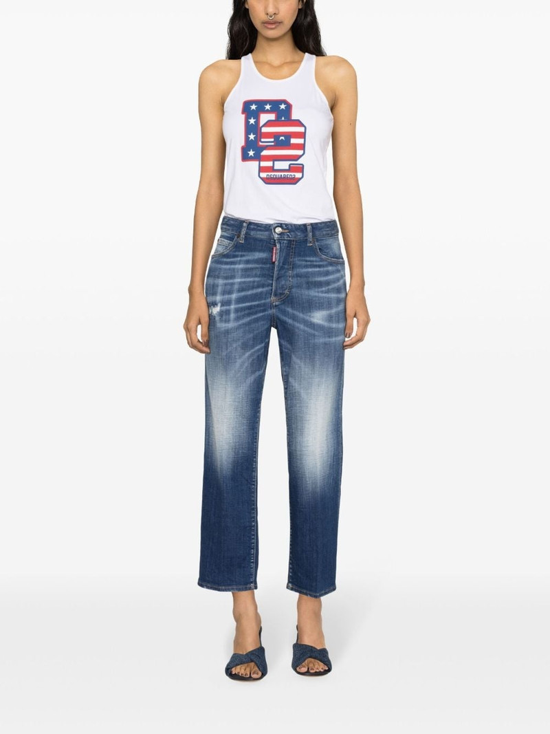 DSQUARED2 Boston high-rise cropped jeans outlook