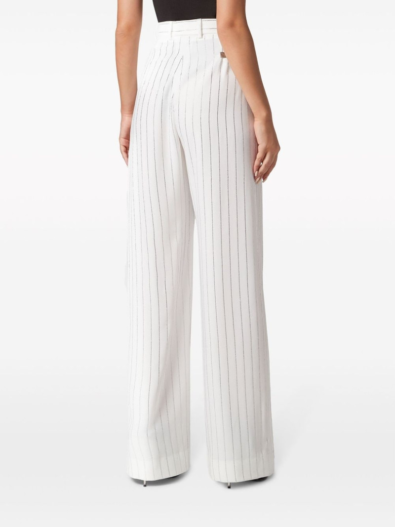 Cady crystal-pinstripe trousers 3