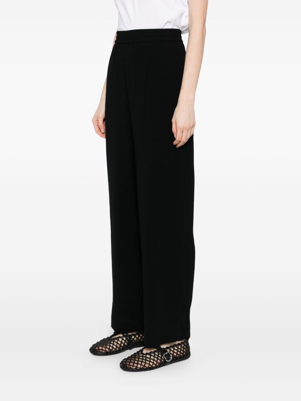 pleated wide-leg trousers - 3