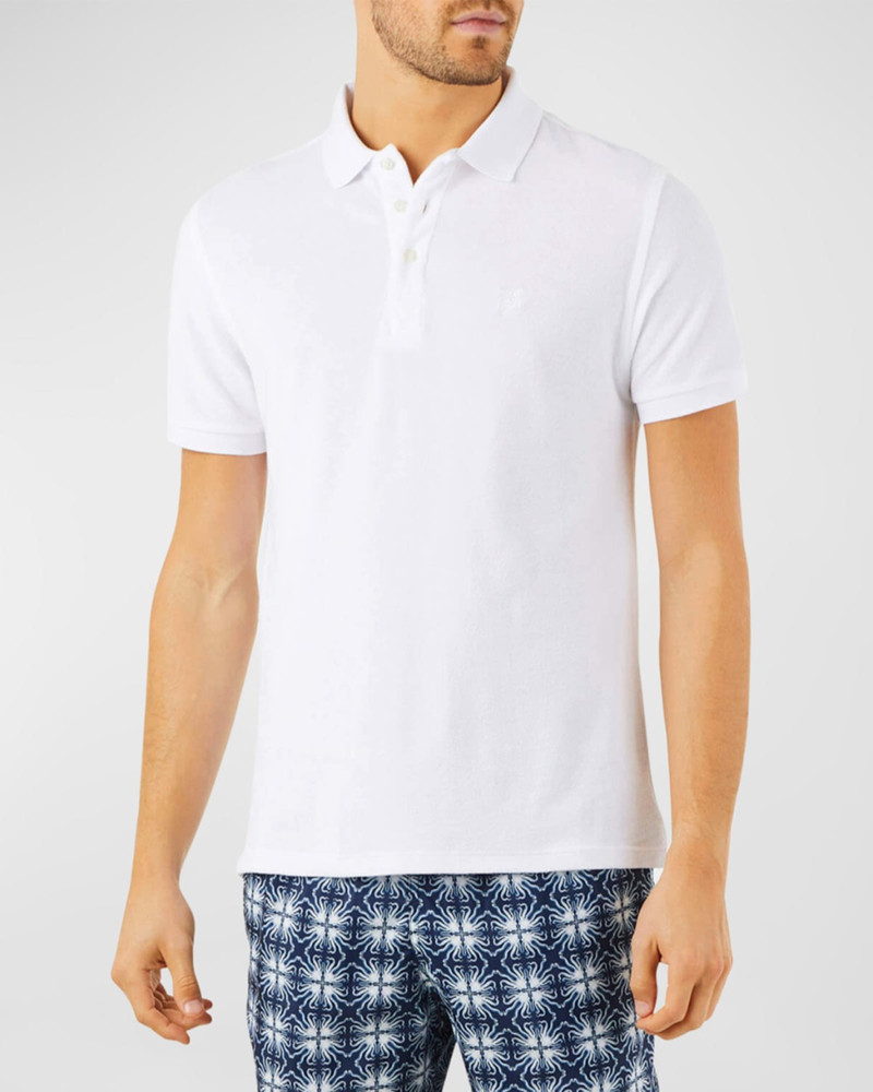 Vilebrequin Men's Solid Terry Polo Shirt outlook