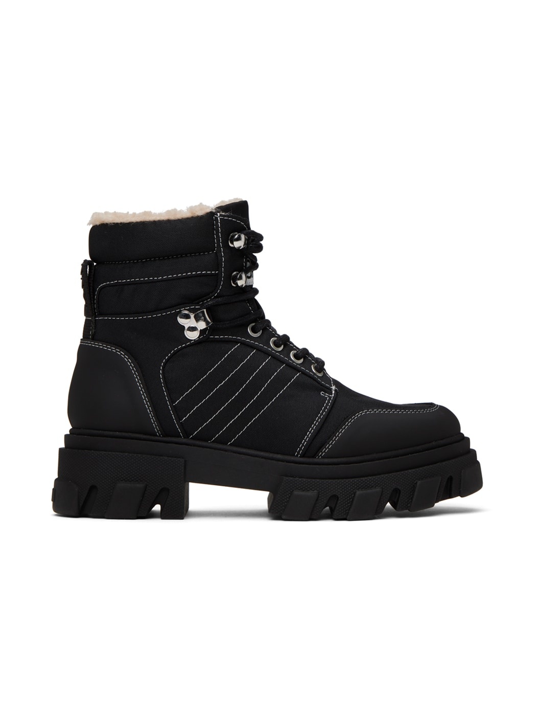 Black cleated boots clearance