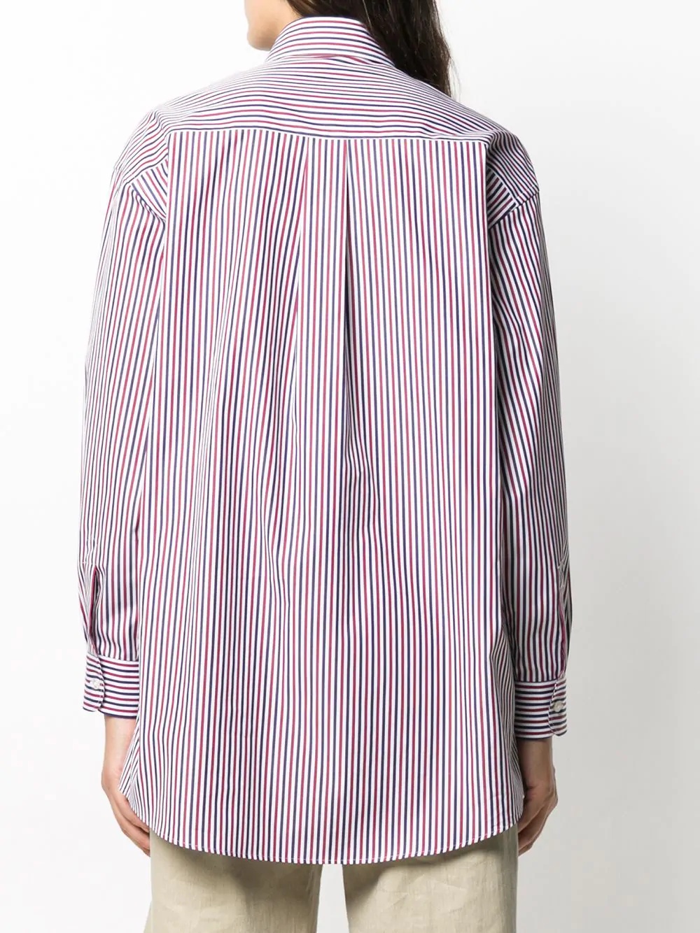 striped oversized shirt  - 4