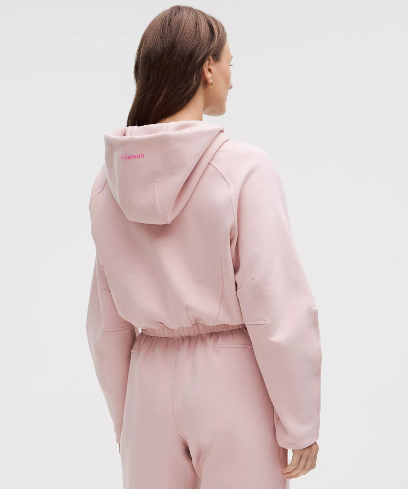 Loungeful Relaxed-Fit Full-Zip Cropped Hoodie 3