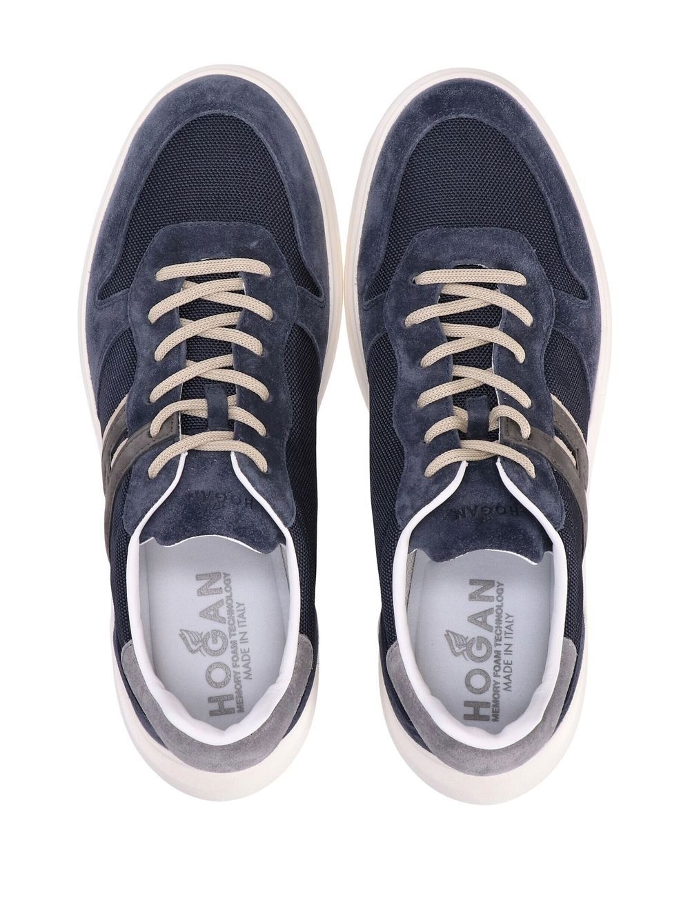 suede low-top sneakers - 4