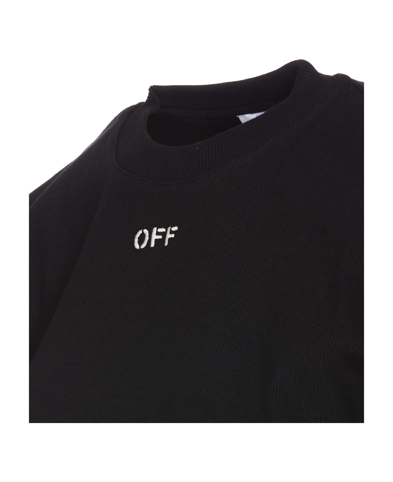 Off Stamp Logo Cropped T-shirt - 3