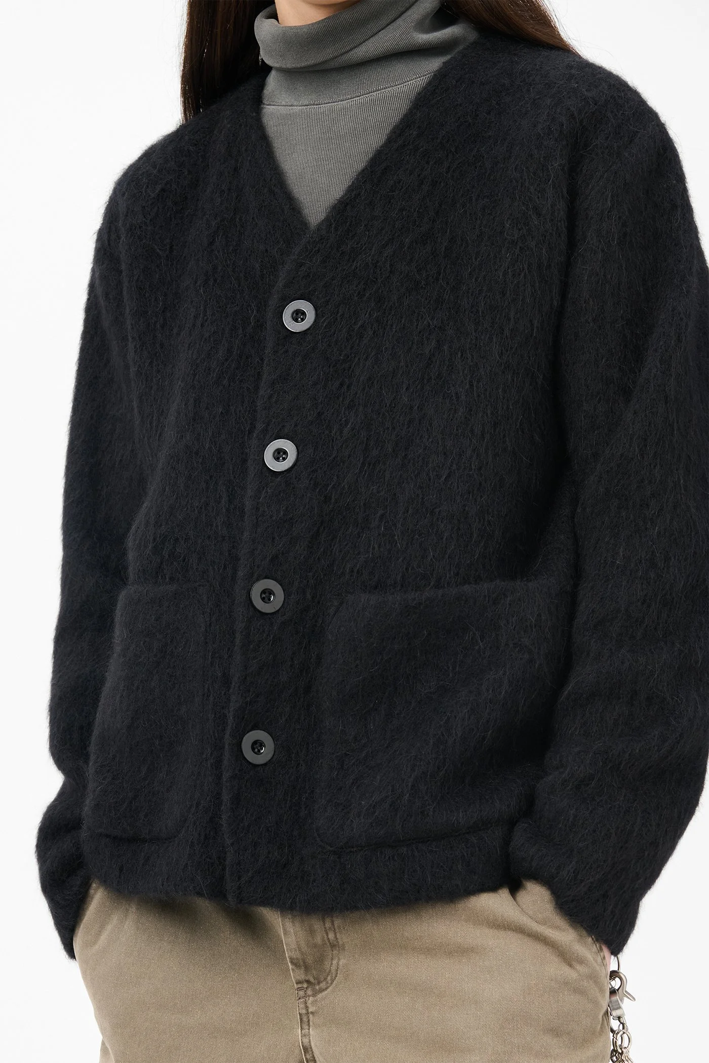 OUR LEGACY CARDIGAN “BLACK MOHAIR” 44 【公式通販】