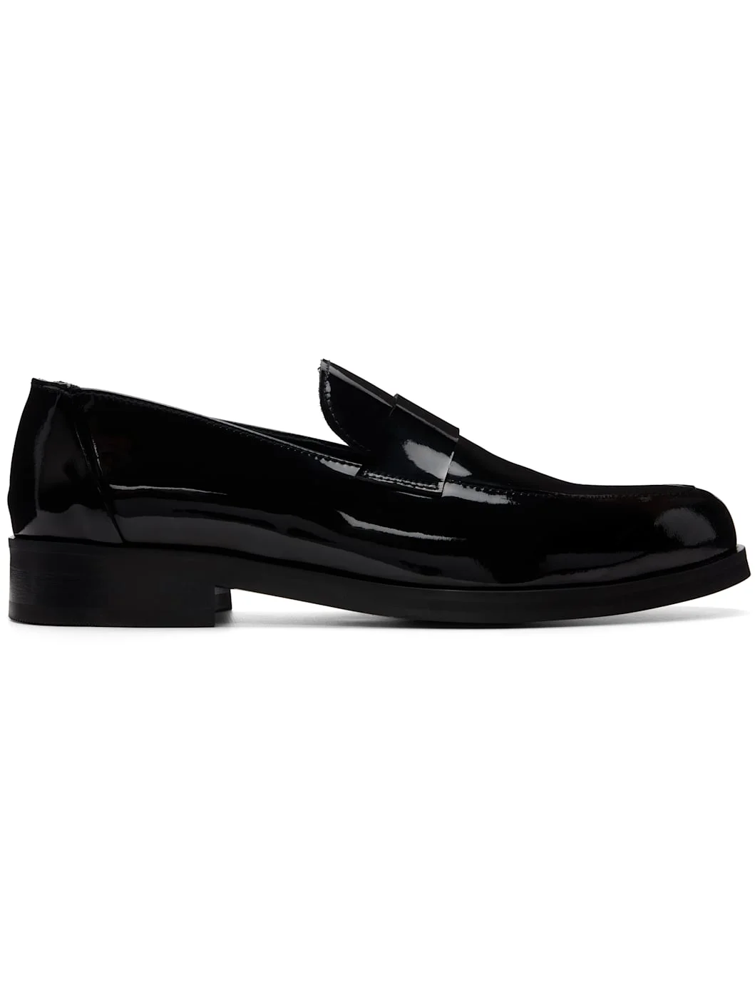 Black Leather Loafers - 1